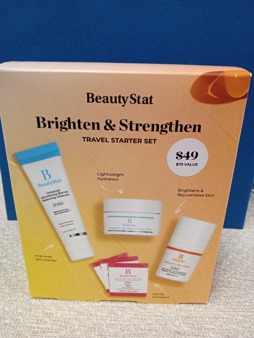 BEAUTY STAT Brighten and Strengthen Glowing Skin on the Go Travel Kit 0401